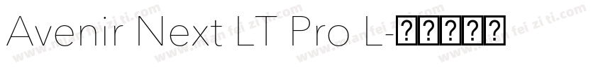 Avenir Next LT Pro L字体转换
